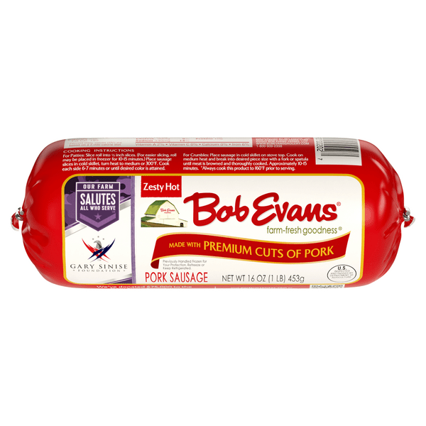 Save on Bob Evans Pork Sausage Roll Zesty Hot Order Online Delivery Giant
