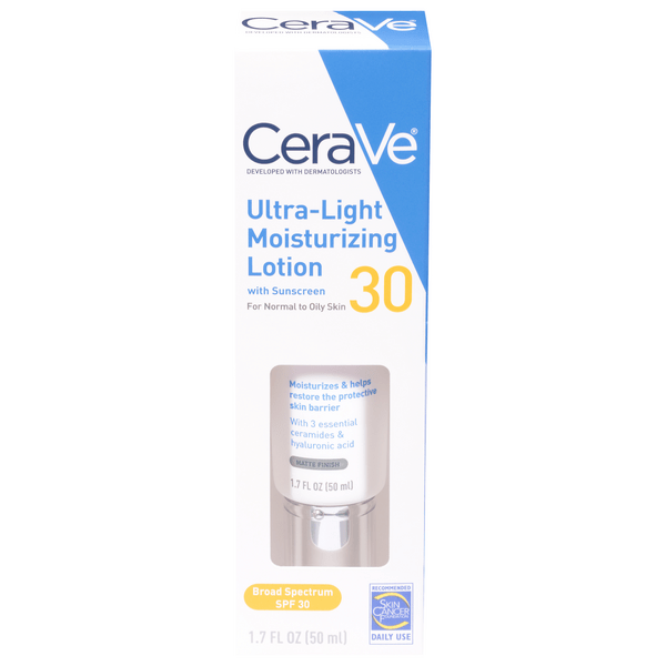Save on CeraVe UltraLight Moisturizing Lotion with Sunscreen Broad