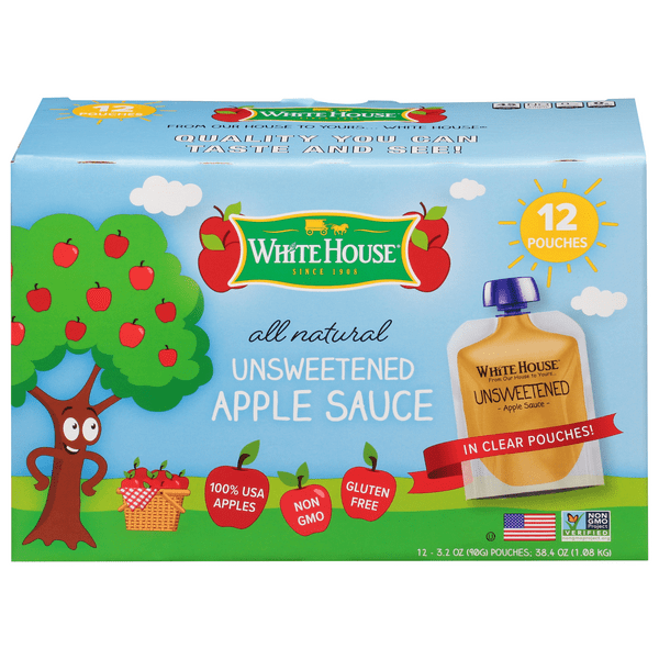 Save on White House Apple Sauce Unsweetened Gluten Free 12 ct Order