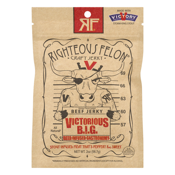 Save on Righteous Felon Craft Beef Jerky Victorious B.I.G. Order Online