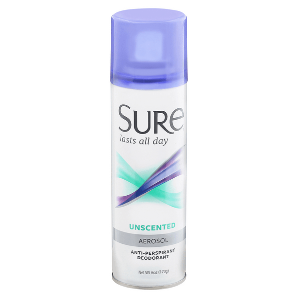 Save on Sure Antiperspirant Deodorant Unscented Aerosol Spray Order