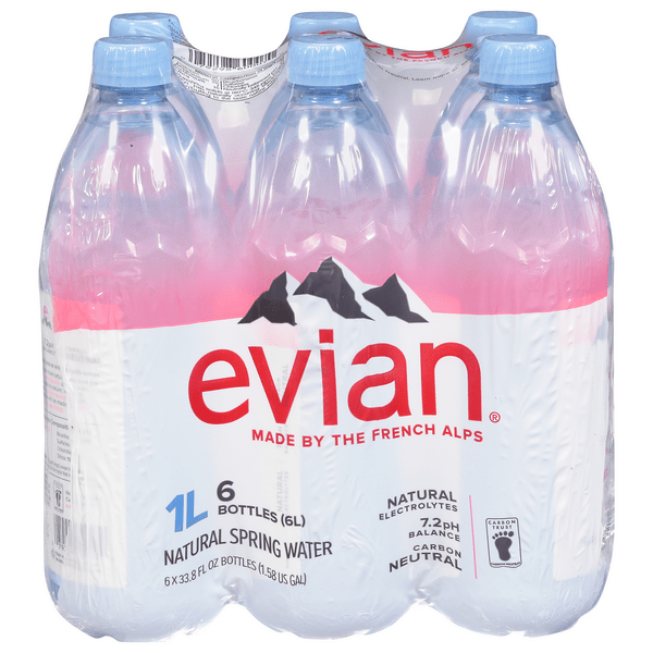 Save on Evian Spring Water Natural 6 pk Order Online Delivery GIANT