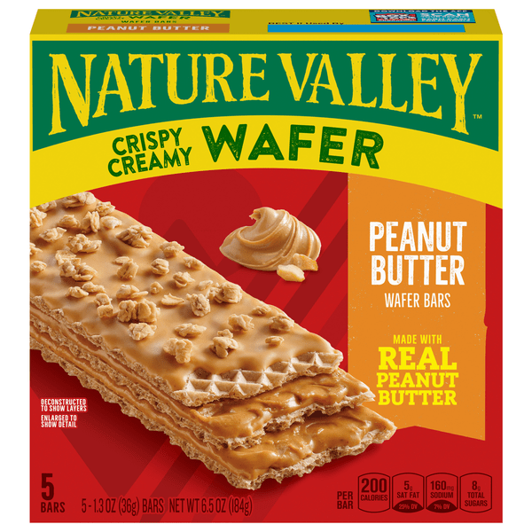 Save on Nature Valley Wafer Bars Crispy Creamy Peanut Butter 5 ct