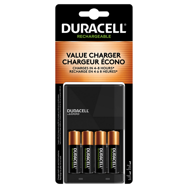 Save on Duracell Rechargeable Value Charger & Batteries AA Order Online