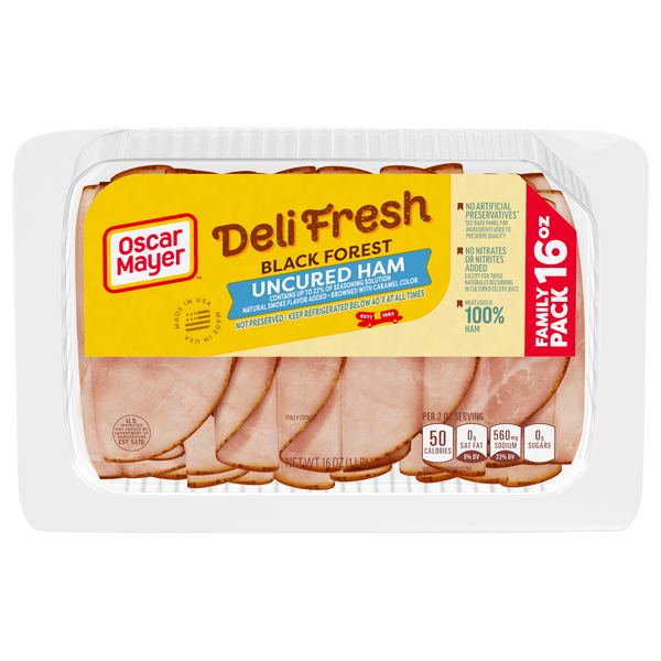 Save on Oscar Mayer Deli Fresh Uncured Ham Black Forest Sliced Order