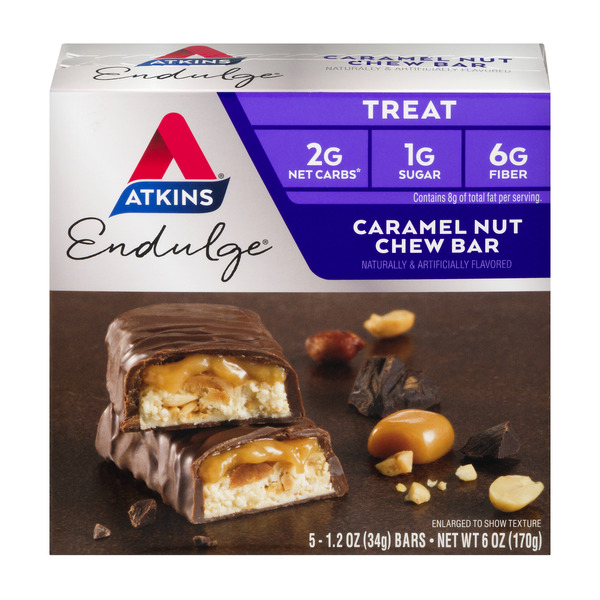 Save on Atkins Endulge Treat Caramel Nut Chew Bar Low Carb 5 ct Order
