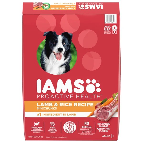 Save on IAMS Proactive Health Minichunks Adult Dry Dog Food Lamb & Rice