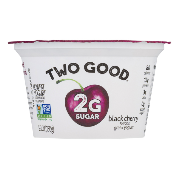 Save on Two Good Greek Yogurt Black Cherry Low Fat Order Online
