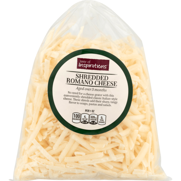 Save on Taste of Inspirations Romano Cheese Shredded Order Online Delivery MARTIN'S