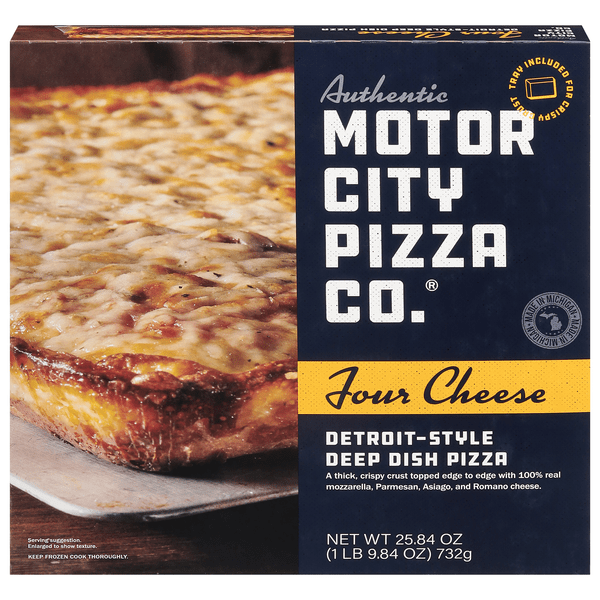 Save on Motor City Pizza Co. Detroit Style Deep Dish Pan Pizza Four