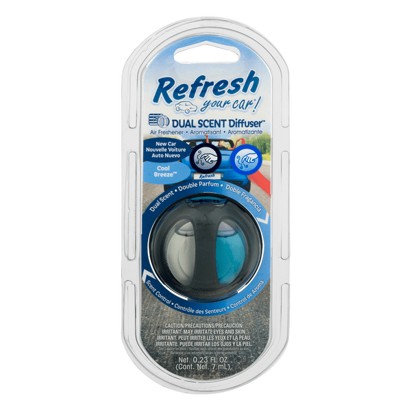 Save on Refresh Your Car! Oil Diffuser Dual Scent New Car/Cool Breeze