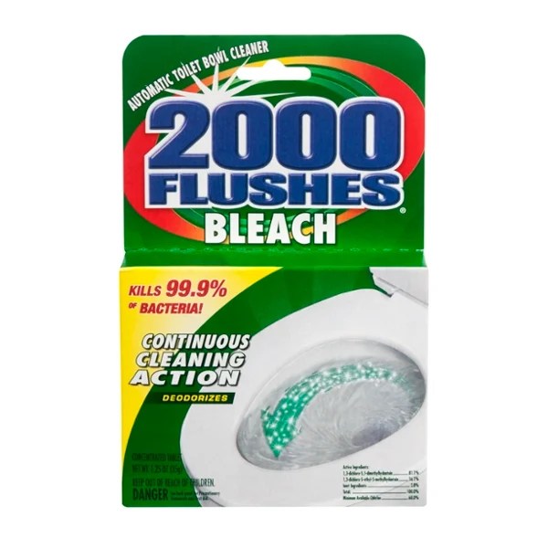Save on 2000 Flushes Bleach Automatic Toilet Bowl Cleaner Tablet Order