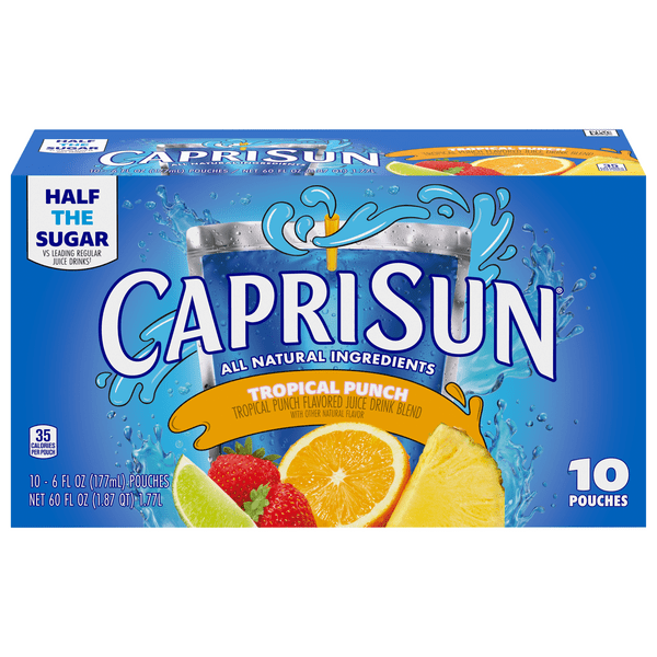 Save on Capri Sun Juice Drink Pouches Tropical Punch All Natural 10