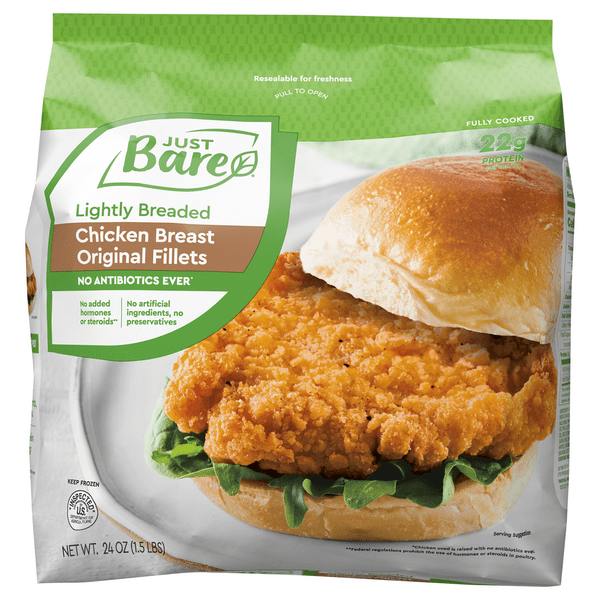 Save on Just BARE Original Lightly Breaded Chicken Breast Fillets