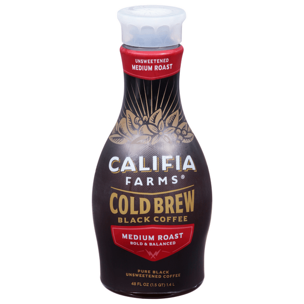Save on Califia Farms Cold Brew Coffee Medium Roast Pure Black