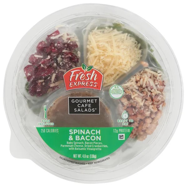 Save on Fresh Express Gourmet Cafe Salads Spinach & Bacon Bowl Order Online Delivery Food Lion