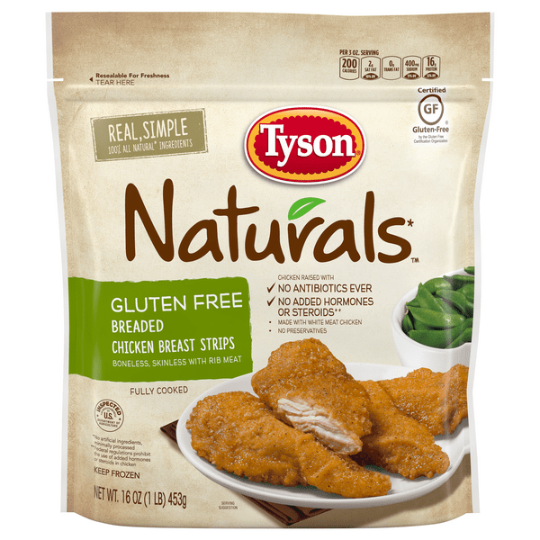 Save on Tyson Naturals Breaded Chicken Breast Strips Gluten Free Order Online Delivery Giant