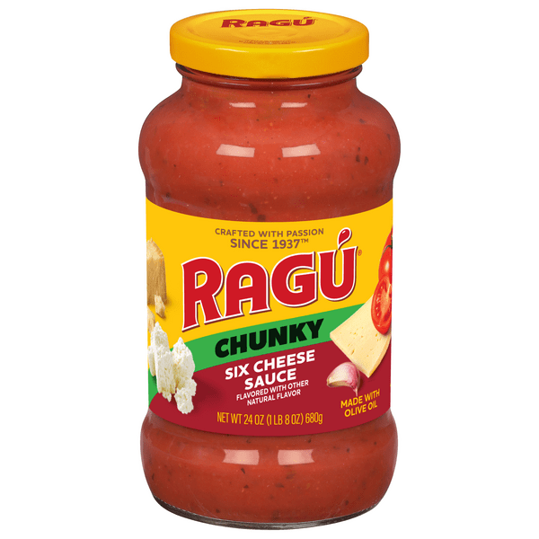 Save on RAGU Chunky Pasta Sauce Six Cheese Order Online Delivery MARTIN'S