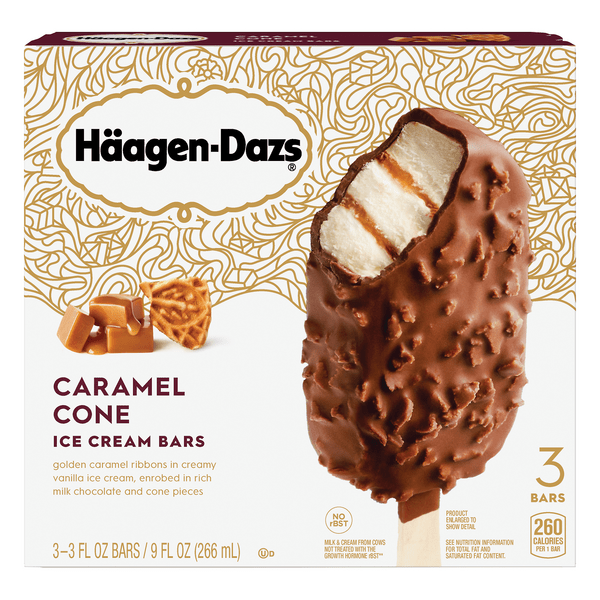 Save on HaagenDazs Ice Cream Bars Caramel Cone 3 ct Order Online