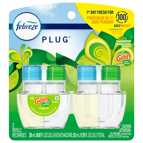 Save on Febreze Plug with Gain Original Scented Oil Refill Order Online