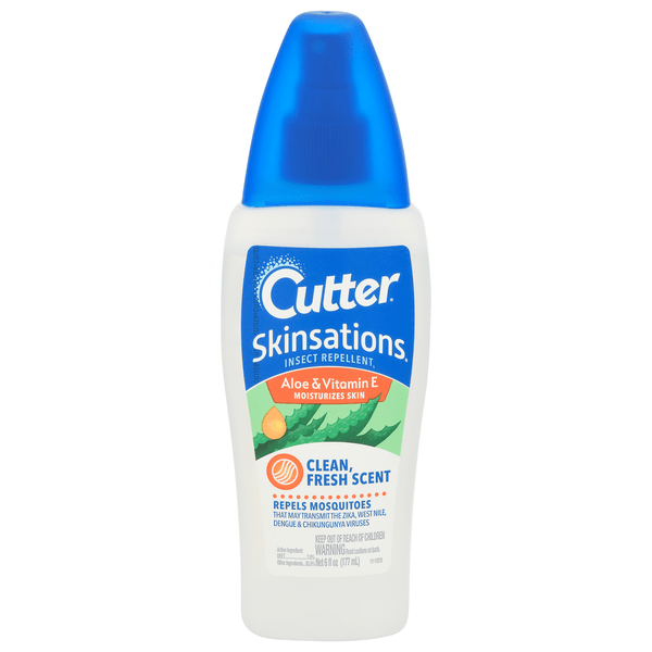 Save on Cutter Skinsations Insect Repellent Clean Fresh Scent Spray