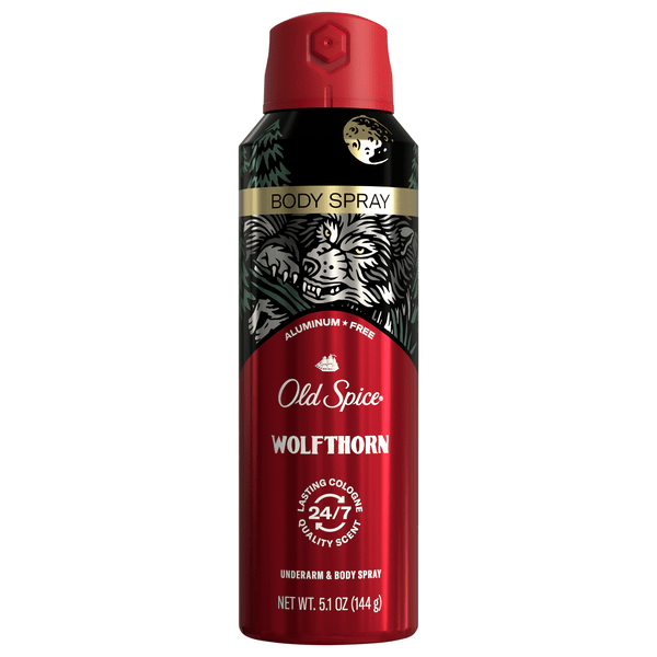 Save on Old Spice Wolfthorn Aluminum Free Underarm & Body Spray Order