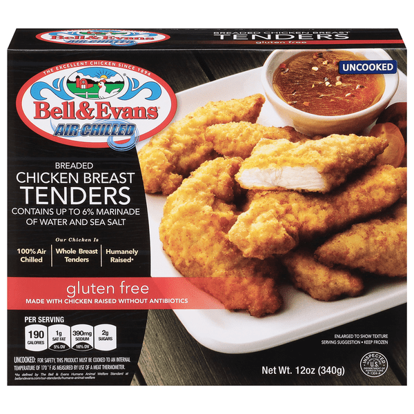 Save on Bell & Evans Air Chilled Gluten Free Breaded Chicken Breast Tenders Frozen Order Online