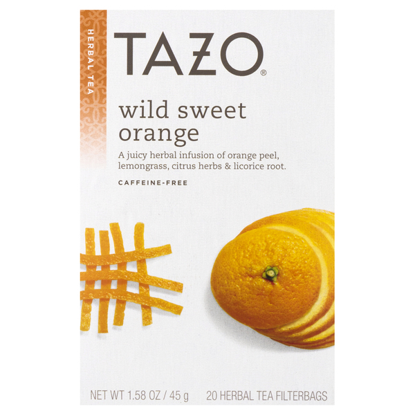 Save on Tazo Herbal Infusion Wild Sweet Orange Tea Bags Caffeine Free