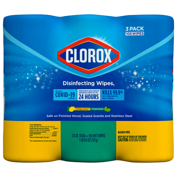 Save on Clorox Disinfecting Wipes Crisp Lemon & Fresh Scent 3 pk