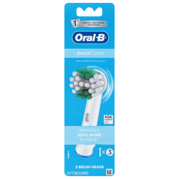 Save on OralB Daily Clean Electric Toothbrush Replacement Brush Heads Refills Order Online