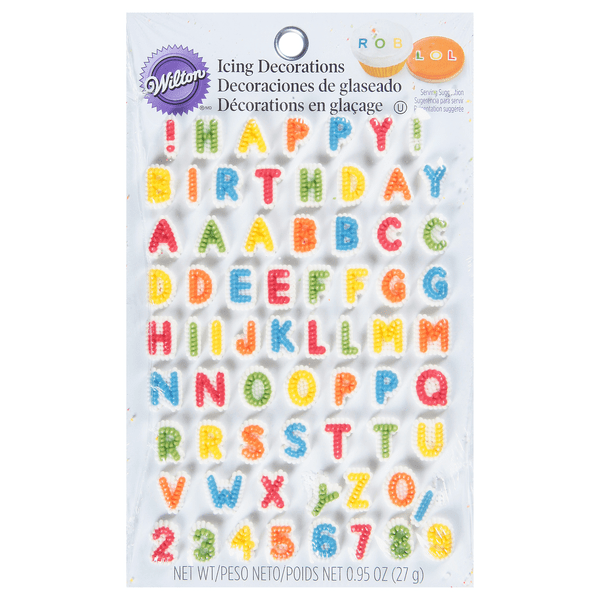 Save on Wilton Icing Decorations Letter & Numbers Order Online Delivery