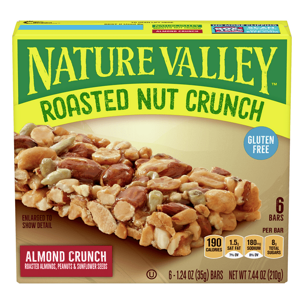Save on Nature Valley Roasted Nut Bars Almond Crunch Gluten Free 6 ct