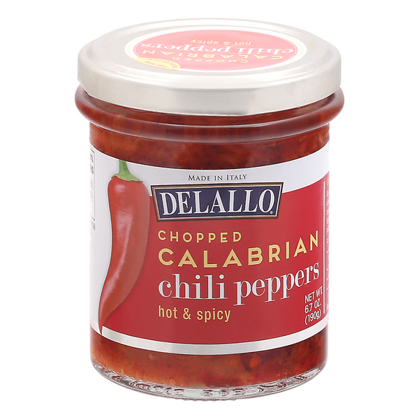 Save on DeLallo Chopped Calabrian Chili Peppers Hot & Spicy Order