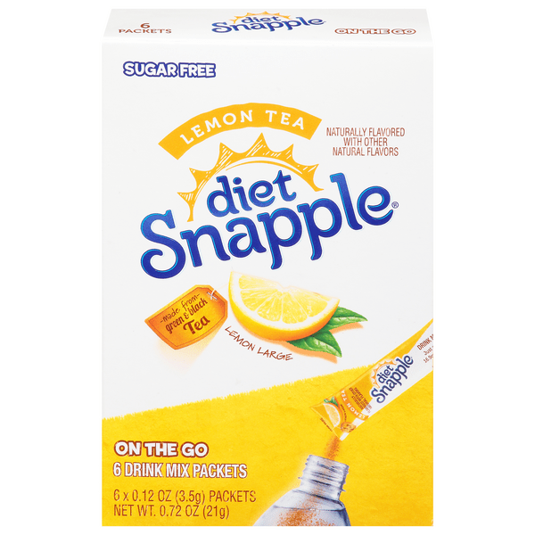 Save on Snapple Diet On The Go Tea Drink Mix Lemon Sugar Free 6 ct