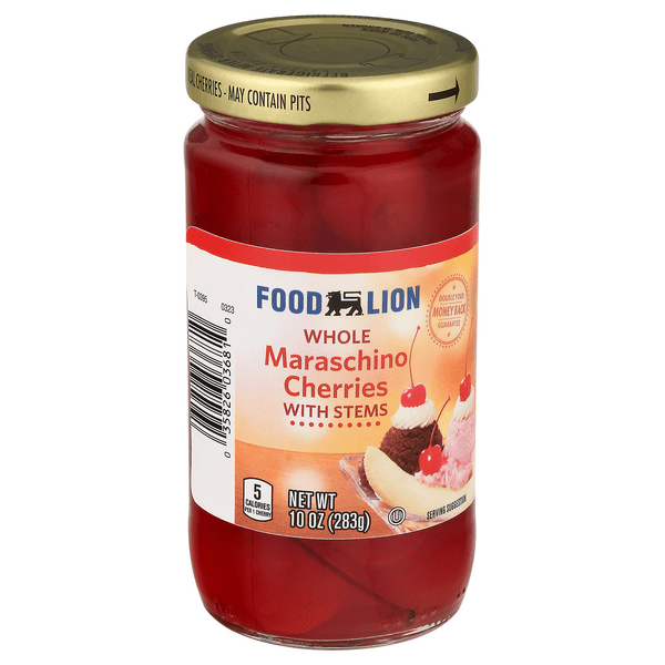Save on Food Lion Whole Maraschino Cherries with Stems Order Online