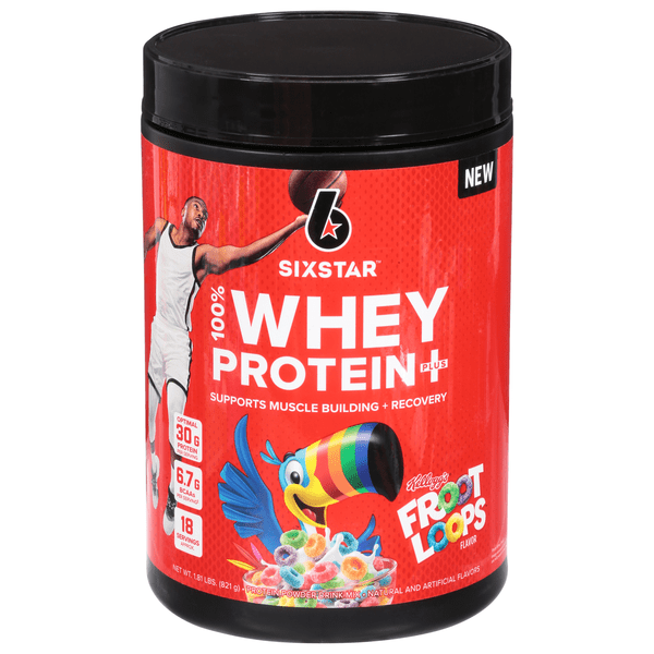 Save on Six Star 100 Whey Protein Plus Powder Mix Kelloggs Fruit Loops