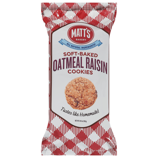 Save on Matt's Bakery SoftBaked Oatmeal Raisin Cookies Order Online