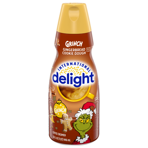 Save on International Delight Coffee Creamer Grinch Gingerbread Cookie