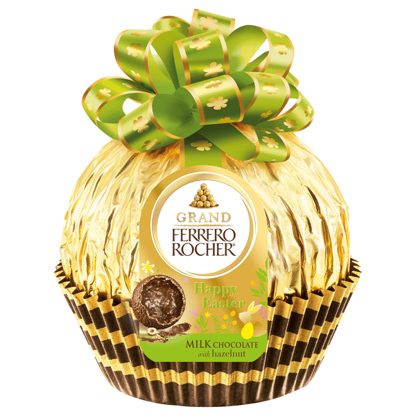 Save on Ferrero Rocher Grand Milk Chocolate with Hazelnut Happy Easter
