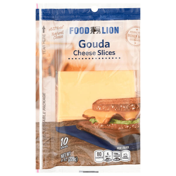 Save on Food Lion Cheese Slices Gouda 10 ct Order Online Delivery