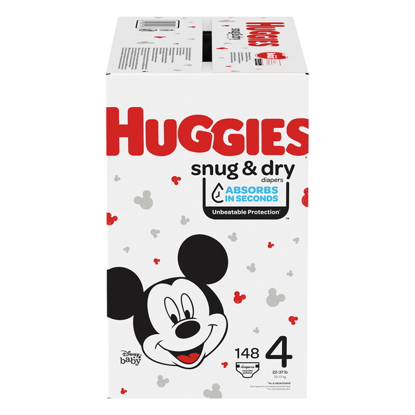 Save on Huggies Snug & Dry Size 4 Diapers 2237 lbs Order Online