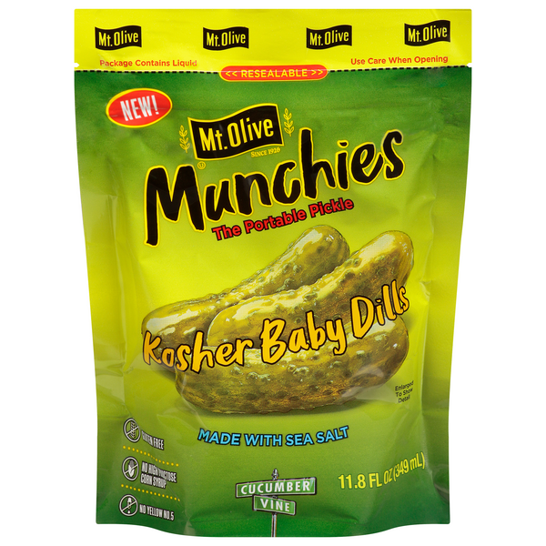 Save on Mt. Olive Munchies Kosher Baby Dill Pickles Pouch Order Online