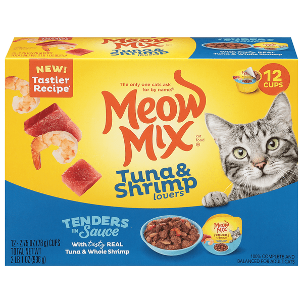 Save on Meow Mix Tuna & Shrimp Lovers Adult Wet Cat Food Variety Pack