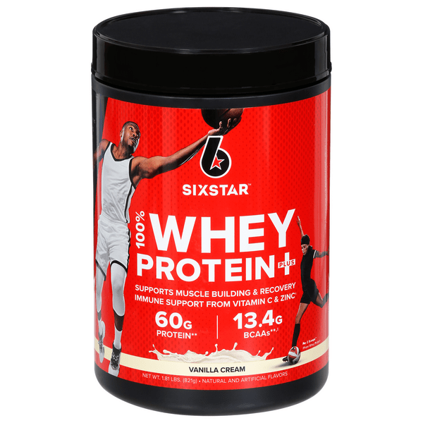 Save on Six Star 100 Whey Protein Plus Vanilla Cream Order Online