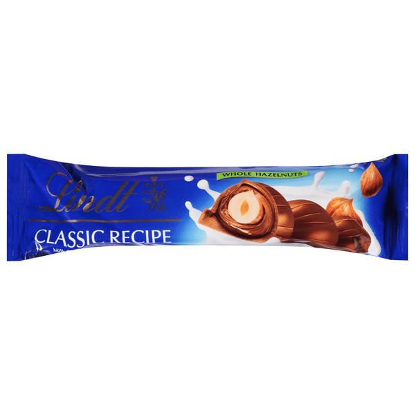 Save on Lindt Classic Recipe Whole Hazelnuts Milk Chocolate Candy Bar