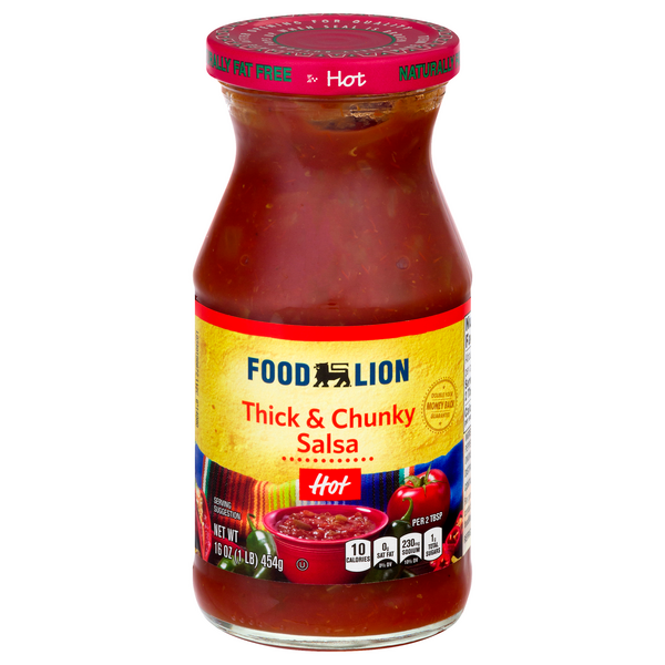 Save on Food Lion Salsa Thick & Chunky Hot Order Online Delivery Food