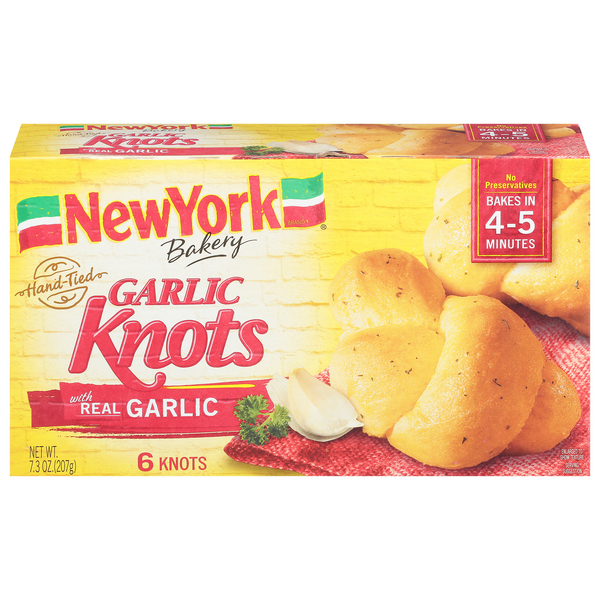 Save on New York Garlic Knots Hand Tied Frozen 6 ct Order Online