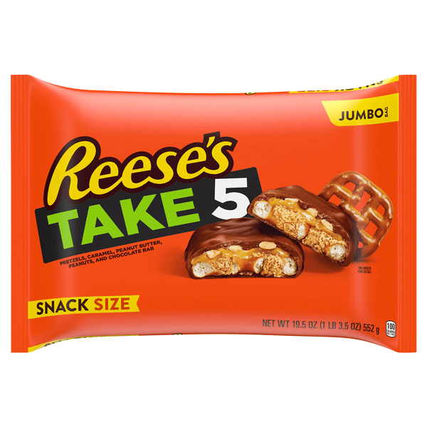 Save on Reese's Take 5 Candy Bars Snack Size Jumbo Order Online