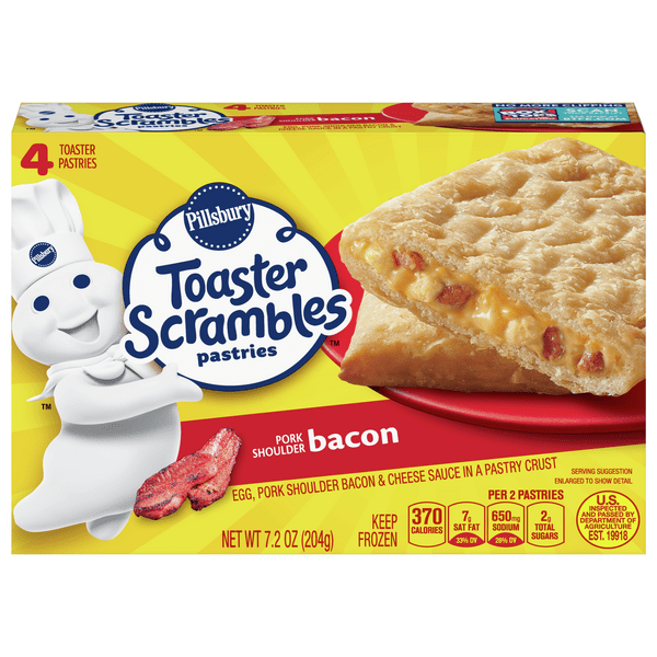 Save on Pillsbury Toaster Scrambles Pastries Bacon 4 ct Order Online