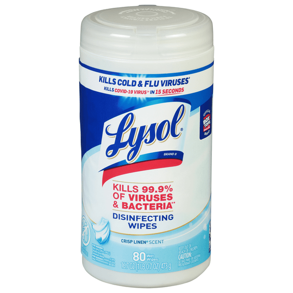 Save on Lysol Disinfecting Wipes Crisp Linen Order Online Delivery GIANT